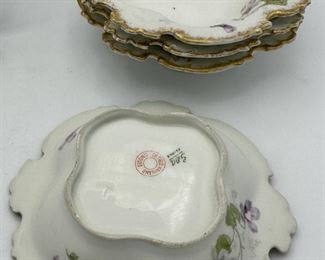 Vintage China and Limoges Salad Plates