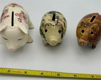 Vintage Porcelain  Piggy Banks