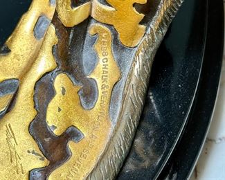 Erte  "The Mystic" 1989 Limited Edition #173/375. Hand-Signed . Size: 17" H x 14" W x 9" D.  The Gallery/Retail price on this impressive piece is as high as $14,000, and resale price around $5,000-$7,900.00.  You'll be thrilled  with our sale price!.