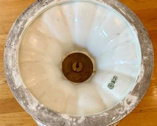 Beautiful Royal Doulton Vase with a pedestal base and fluted top.  Colors are absolutely vivid and in perfect condition.  Circa 1920's