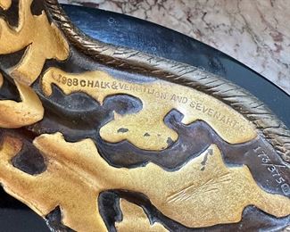 Erte  "The Mystic" 1989 Limited Edition #173/375. Hand-Signed . Size: 17" H x 14" W x 9" D.  The Gallery/Retail price on this impressive piece is as high as $14,000, and resale price around $5,000-$7,900.00.  You'll be thrilled  with our sale price!.