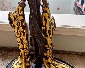 Erte  "The Mystic" 1989 Limited Edition #173/375. Hand-Signed . Size: 17" H x 14" W x 9" D.  The Gallery/Retail price on this impressive piece is as high as $14,000, and resale price around $5,000-$7,900.00.  You'll be thrilled  with our sale price!.