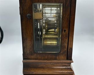 Antique Circa 1820's Arch-Haswell English Bracket Clock purchased in London from a clock dealer.  We have the original receipt for provenance. The other side view