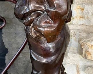 19th Century Bronze Sculpture of a" Whistling Boy"