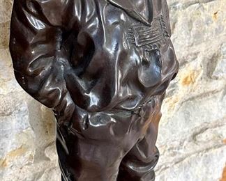 19th Century Bronze Sculpture of a" Whistling Boy"