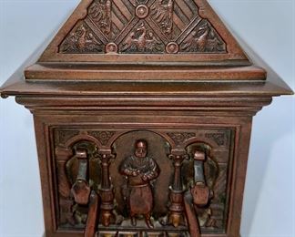 Solid Bronze Jewelry Casket. This is a beautiful  and quite heavy, with velvet lining the piece inside.  