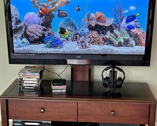 Vizio HDTV with Media Center and VCR.