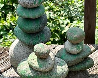 These are stone art pieces