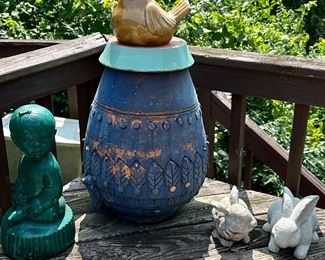 More Cement Planters and Figures