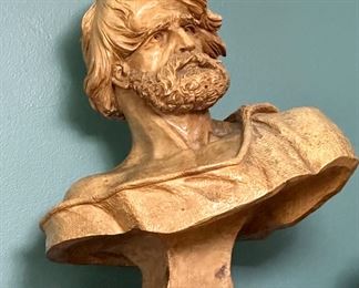 Vintage Sculpture of Homer the ancient Greek Poet
