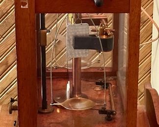 This cool contraption is an antique scientific balance scale made by the E.H. Sargent Co., Chicago.  Nifty piece or gift idea for an engineer or scientist.  