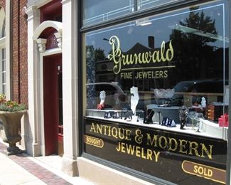 Grunwald Fine Jewelers Store was a fixture in Downtown Geneva for 38 years.  They collected antiques and collectibles all their lives and now they are ready to sell their treasures.