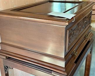 Carved Mahogany Case with Stella Disc Music Box. Includes Base.  additional discs are included.    This music box has the most amazing sound!  