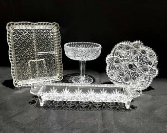4 Pieces of Glass Crystal Pieces
