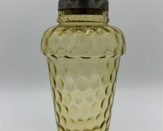 Art Deco Amber Glass Cocktail Shaker