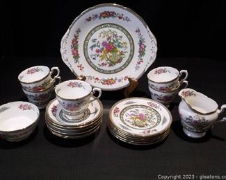 Beautiful English Fine Bone China Tea Set by Paragon