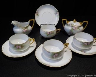 Graceful Bavarian Bone China Tea Set Alice Pattern