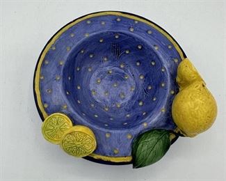 Hand Painted Lemon Dish