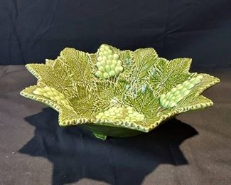 Lovely Green Grape Ceramic Bowl