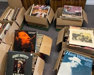 There have to be 50 Hank Williams albums here.