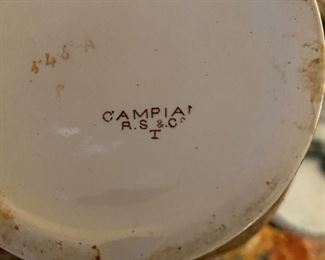 Bottom of pretty vase from mantle.