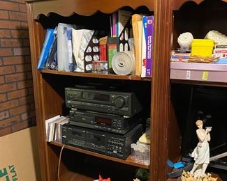 Lots of stereo equipment around.