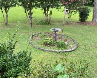 There are real birds outside in this area. They frolic and flit about.