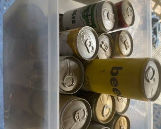 Beer can collection.