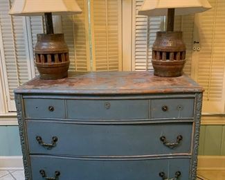 Pretty blue dresser.