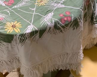 Wicked cool tablecloth.