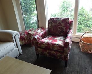 Beautiful Accent chair with matching accent pillows