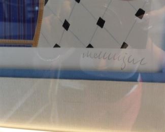 Set of 4 signed, framed art