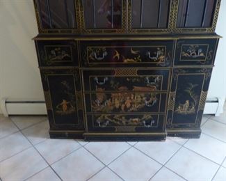 Vintage Asian breakfront/desk