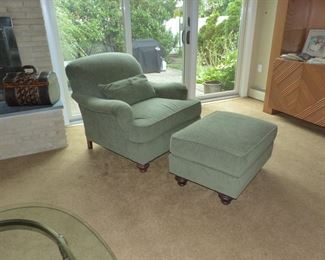 Club chair & ottoman