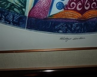 Signed Judaica art