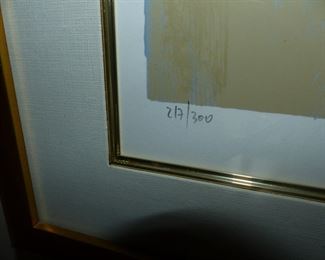 Framed, signed Itzchak Tarkay