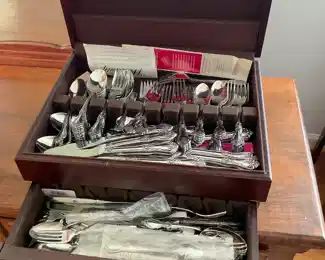 Silverware in Storage Box
