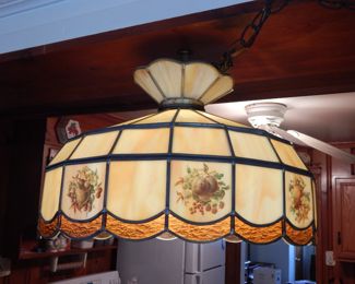 Hanging Stained Glass Lamp