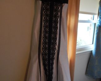 Black and White Prom or Formal Dress, Size Small