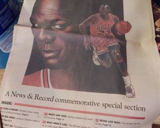 News & Record Michael Jordan Paper