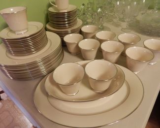 Lenox China Set, 12 Place Settings and Serveware