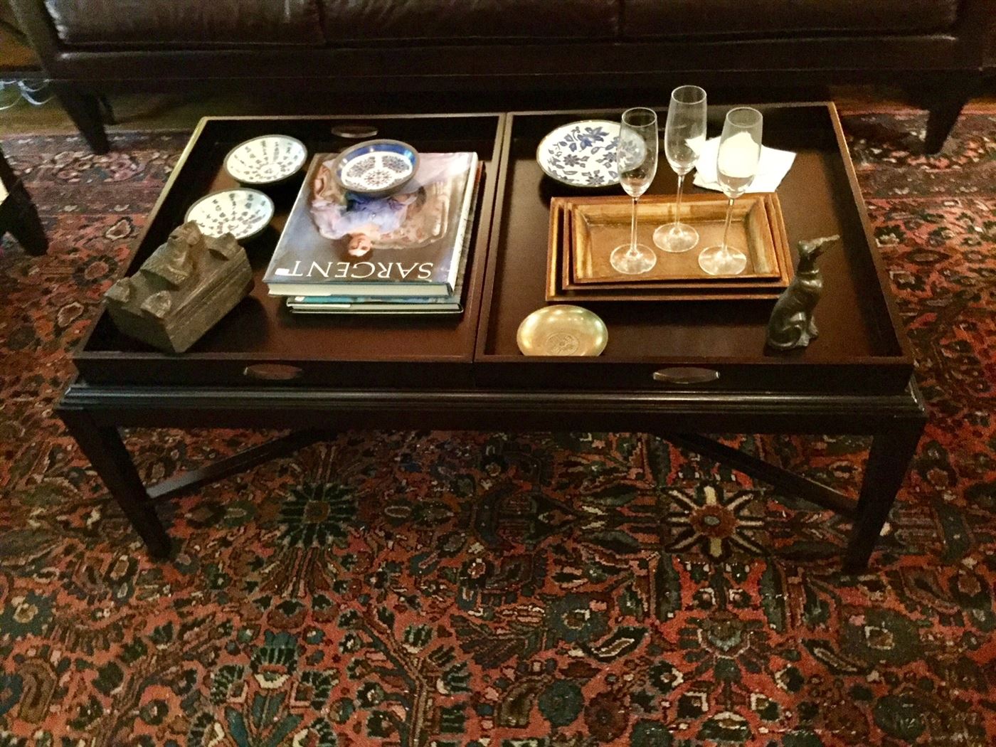 COCKTAIL TABLE IN THE DEN