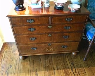 PAIR OF WALNUT BANDED AND INLAID CHEST,PERFECT , SOLD SEPARATELY