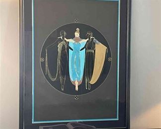 02 Erte Ladies In Waiting Serigraph Print