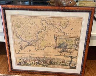 Antique German Map of Constantinople