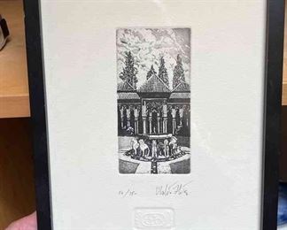Artist Signed Etching