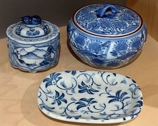 Asian Blue On White China