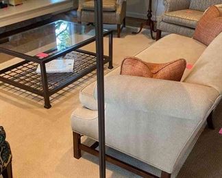 Black Metal Halogen FloorLamp