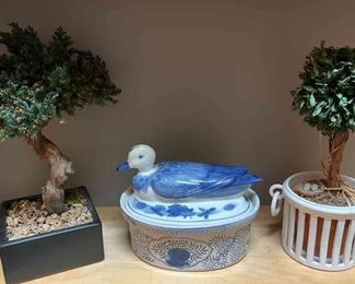Ceramic Duck Tureen Other Decor Pieces