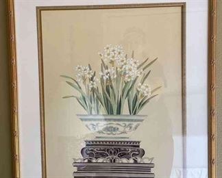 Decorative Floral Framed Print